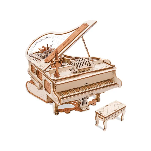 Magic Piano Mechanical Music Box 3D Wooden Puzzle