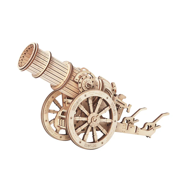 3D Wooden Puzzle Wheeled Siege Artillery